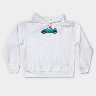 Dog and Car CHIHUAHUA Kids Hoodie